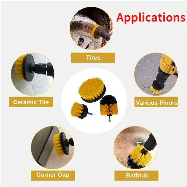 Comprehensive Car Detailing Brush Set