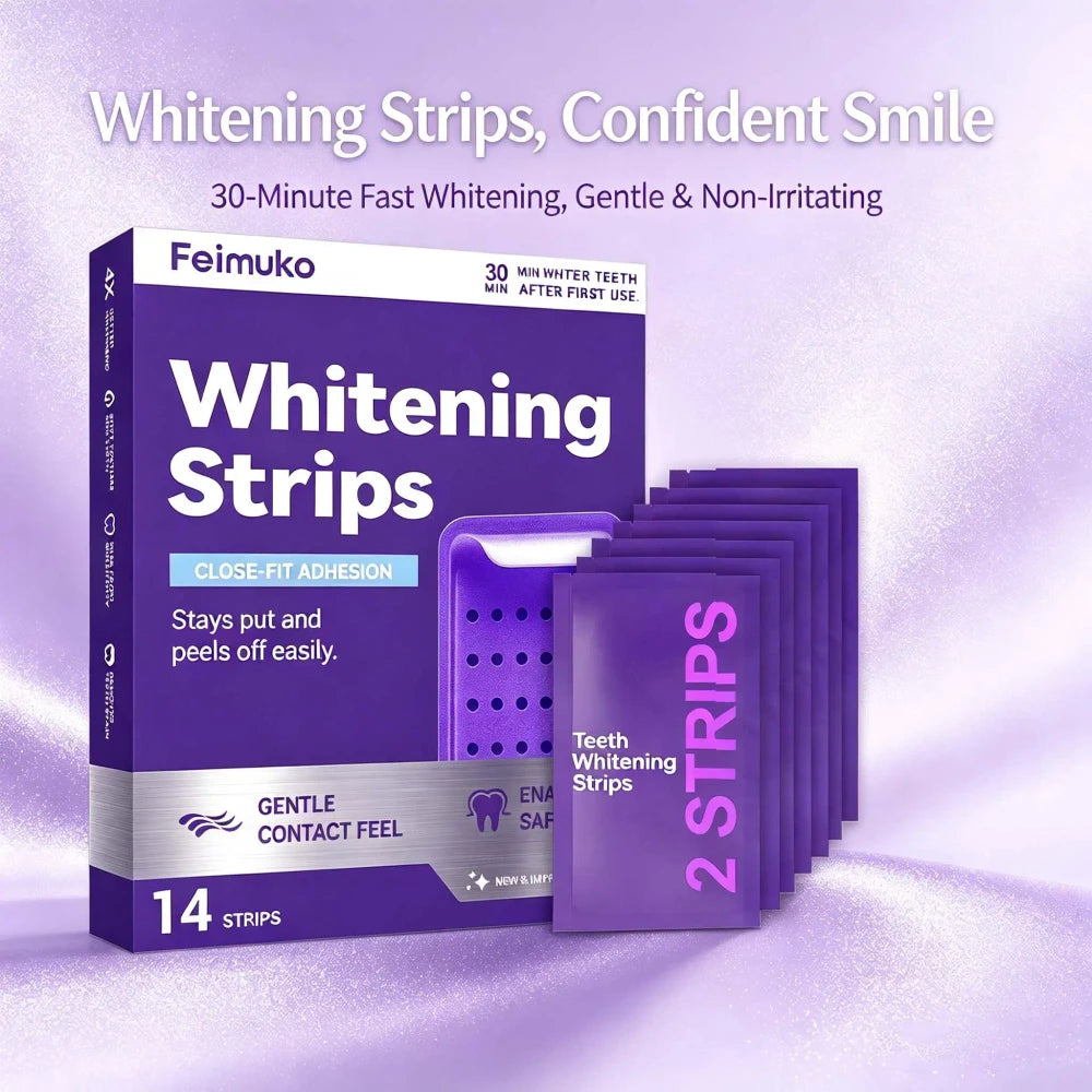 Purple Teeth Whitening Strips