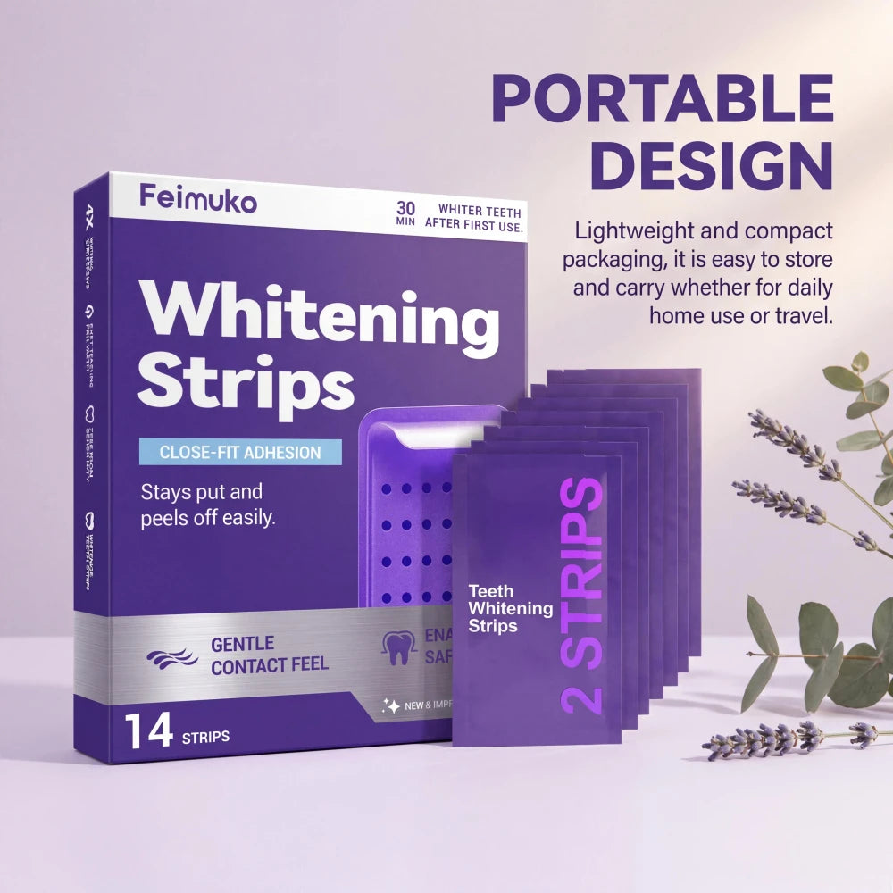 Purple Teeth Whitening Strips