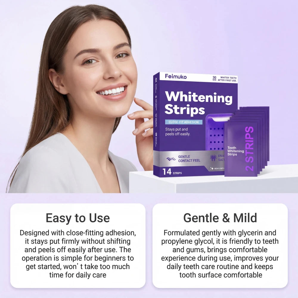 Purple Teeth Whitening Strips