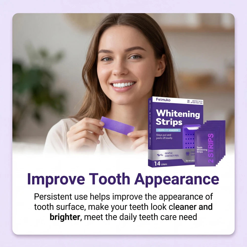 Purple Teeth Whitening Strips