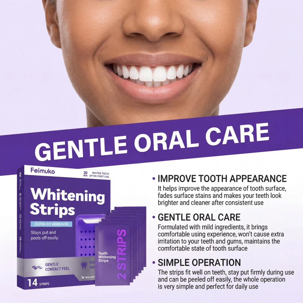 Purple Teeth Whitening Strips