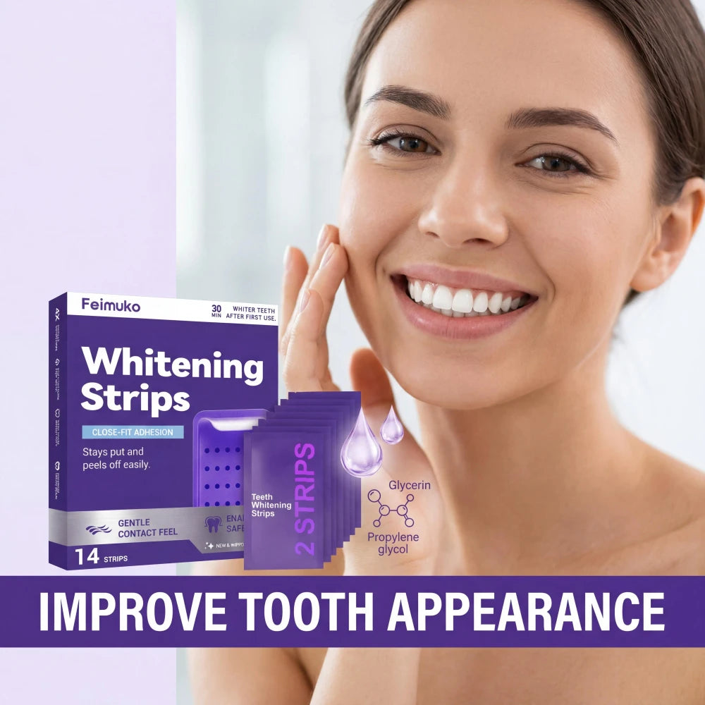 Purple Teeth Whitening Strips