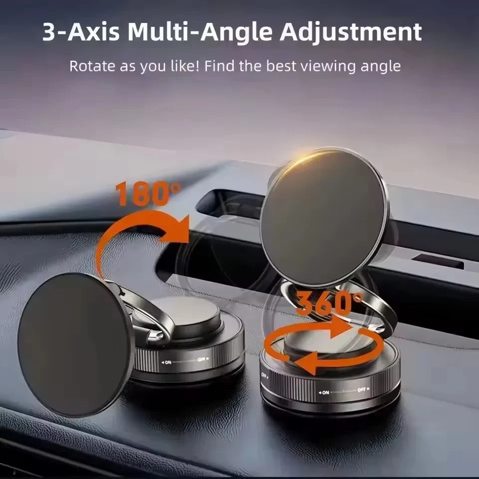Vacuum Magnetic Car Phone Holder