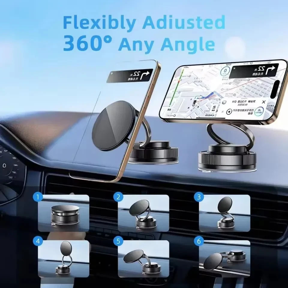 Vacuum Magnetic Car Phone Holder