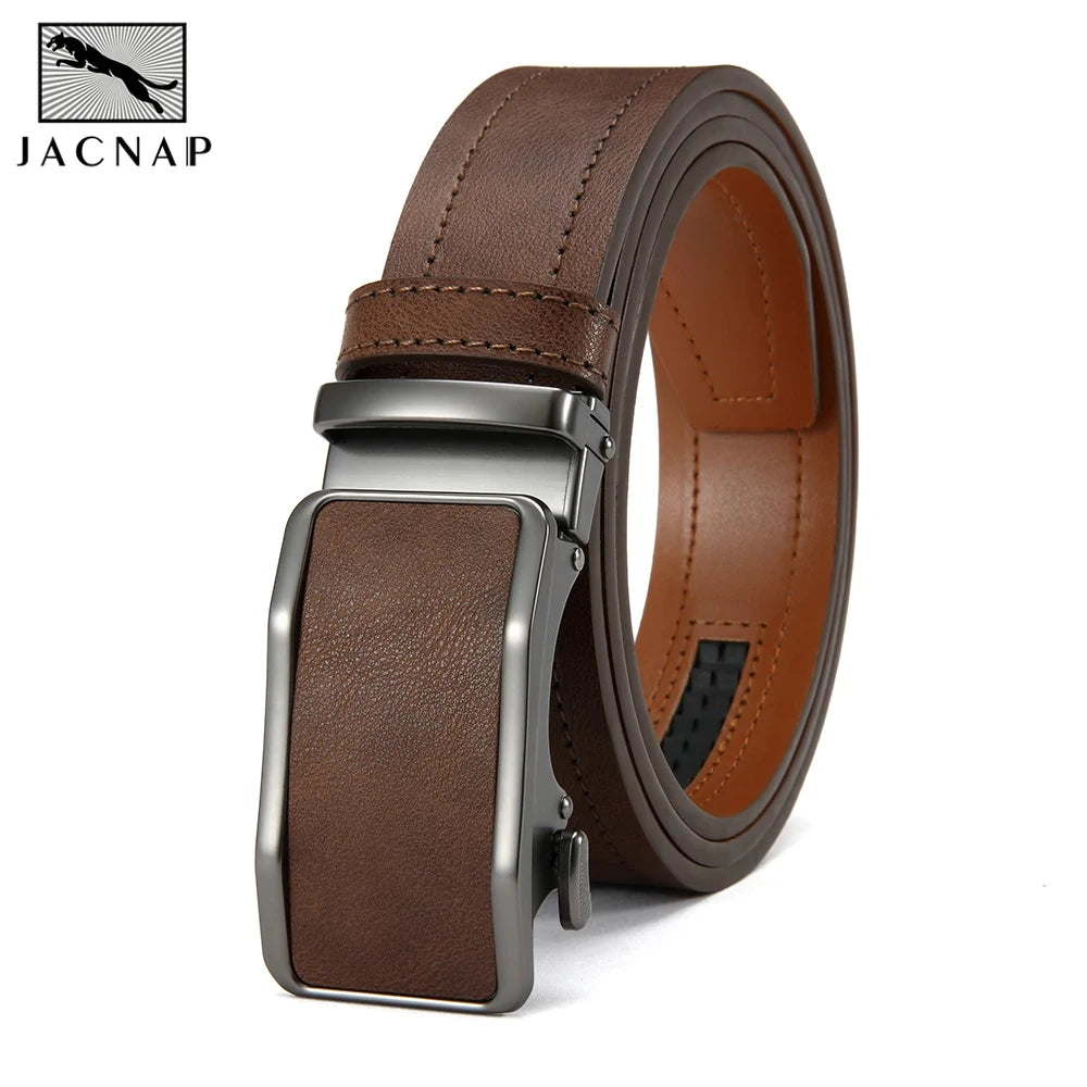 Leather Ratchet Dress Belt