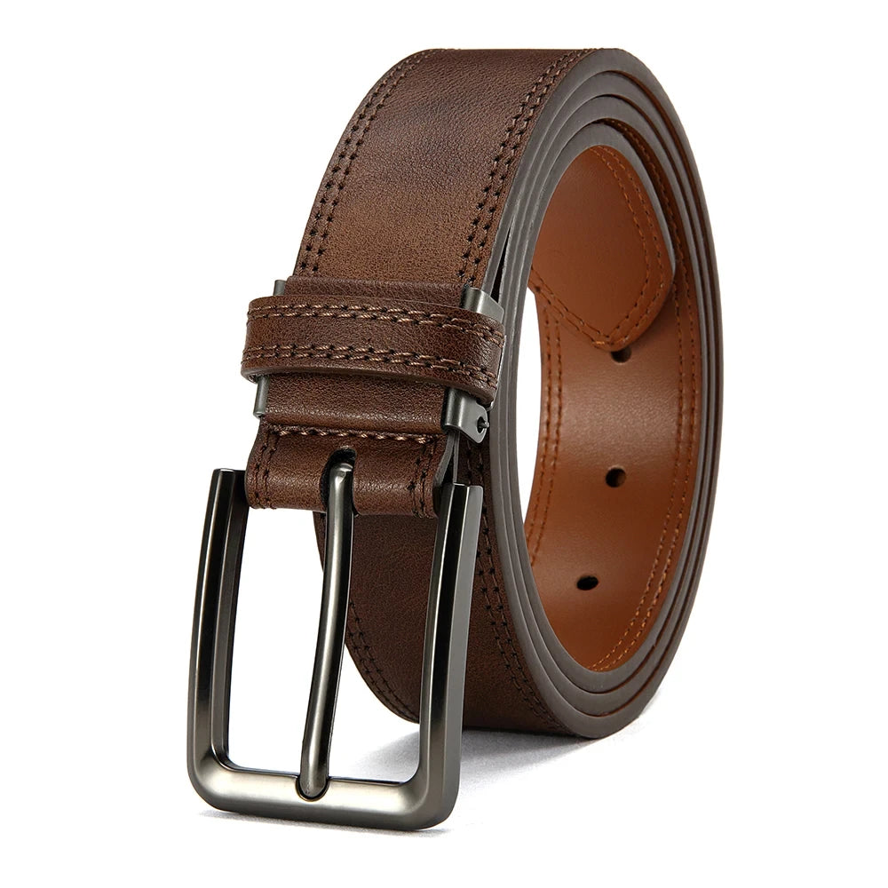 Leather Ratchet Dress Belt