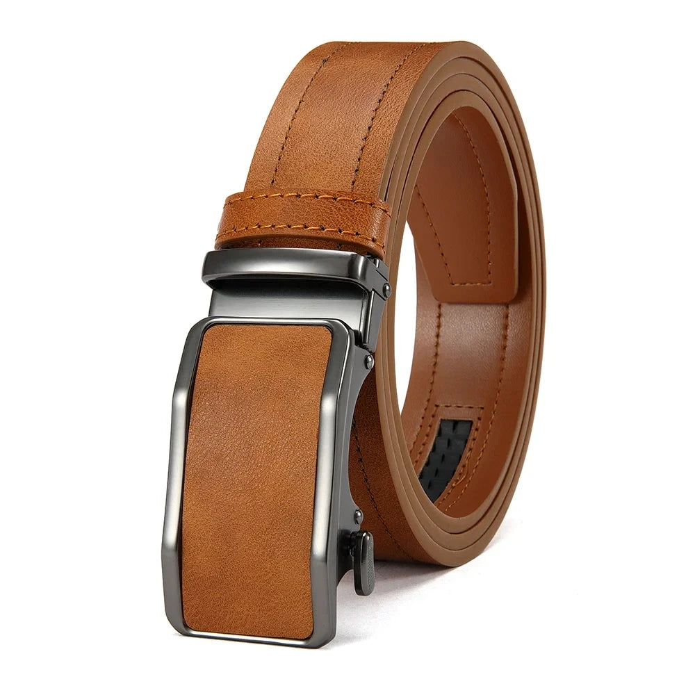 Leather Ratchet Dress Belt