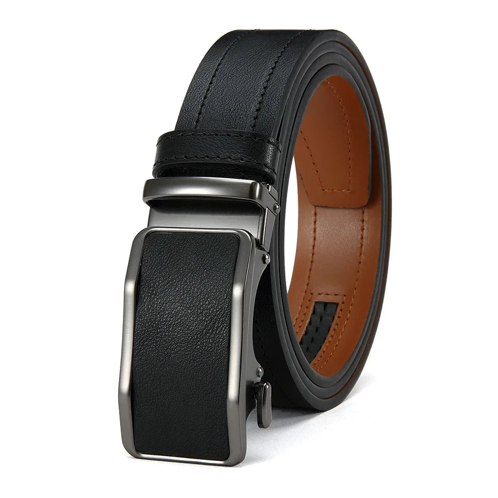 Leather Ratchet Dress Belt