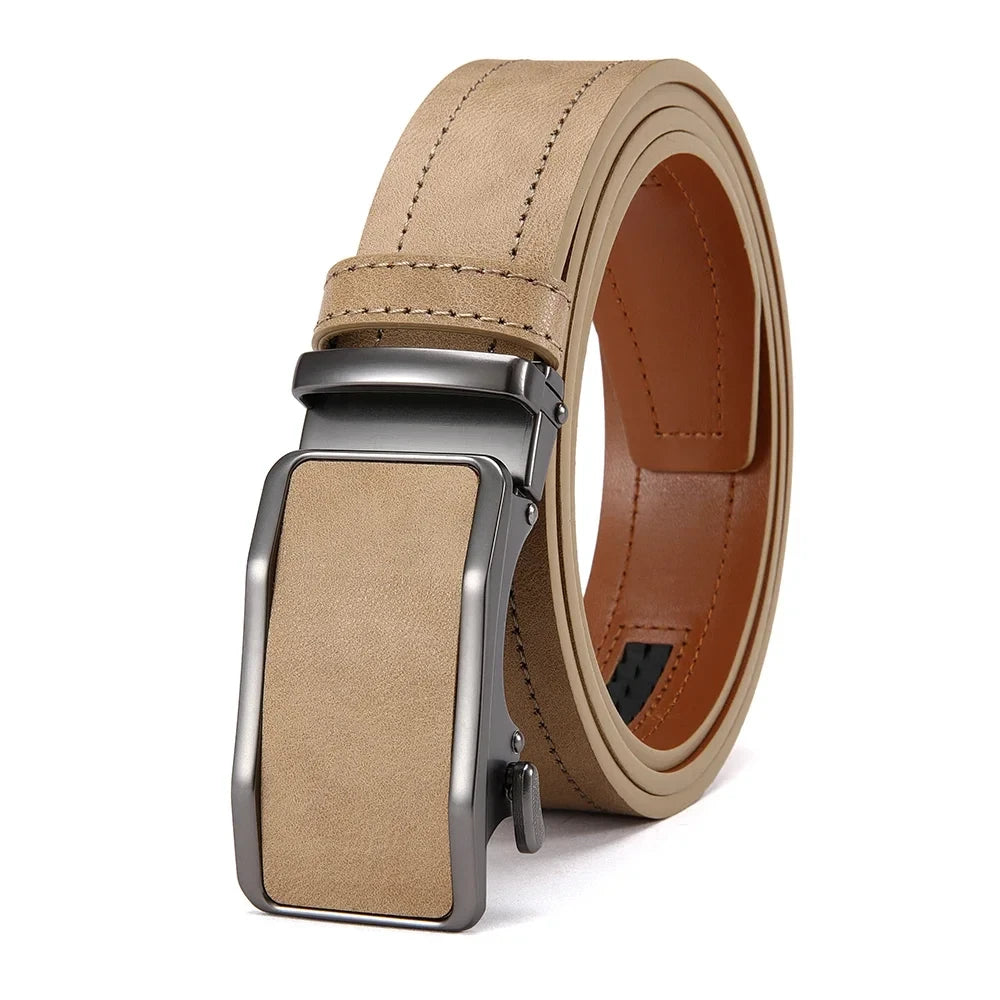Leather Ratchet Dress Belt