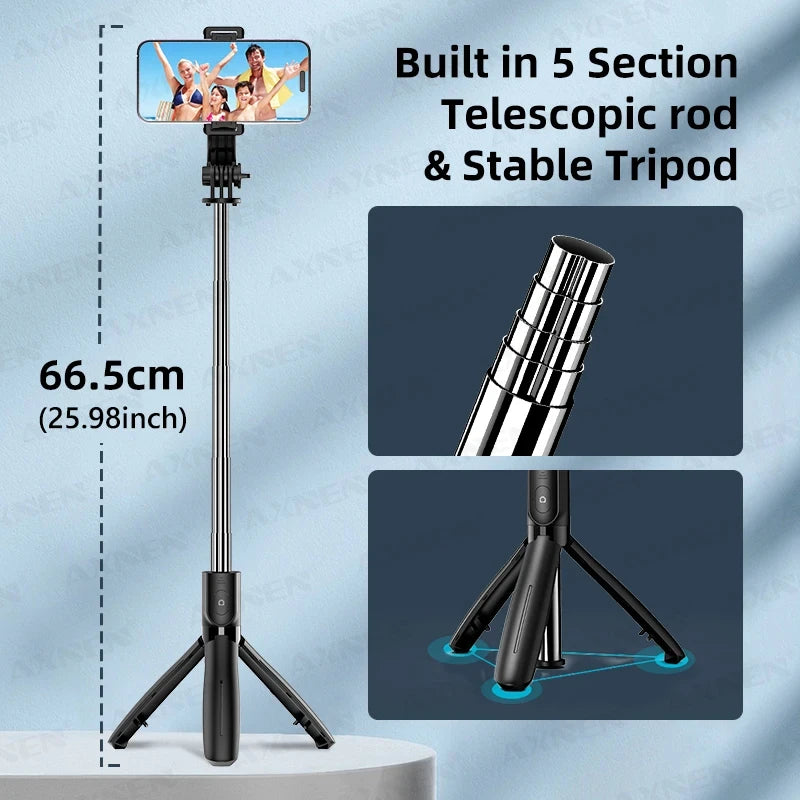 Wireless Remote Selfie Stick Tripod