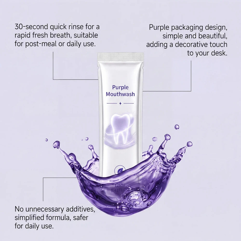 Portable Travel Mouthwash Sachets