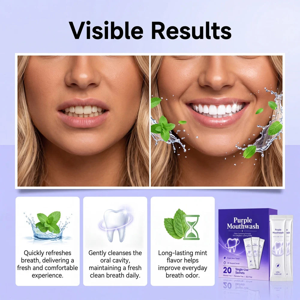 Portable Travel Mouthwash Sachets