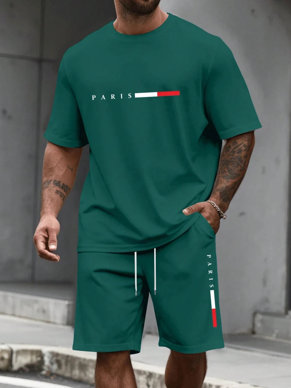 Mens Short Sleeve Tracksuit