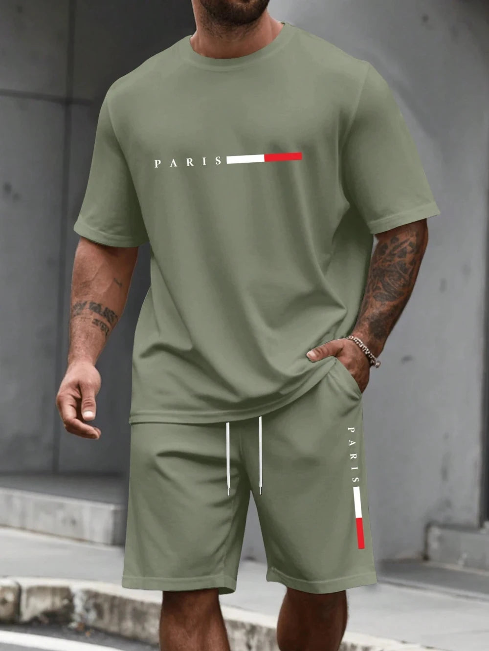 Mens Short Sleeve Tracksuit