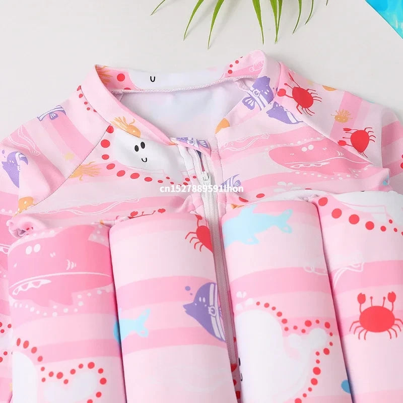 Children Buoyancy One-Piece Swimsuit
