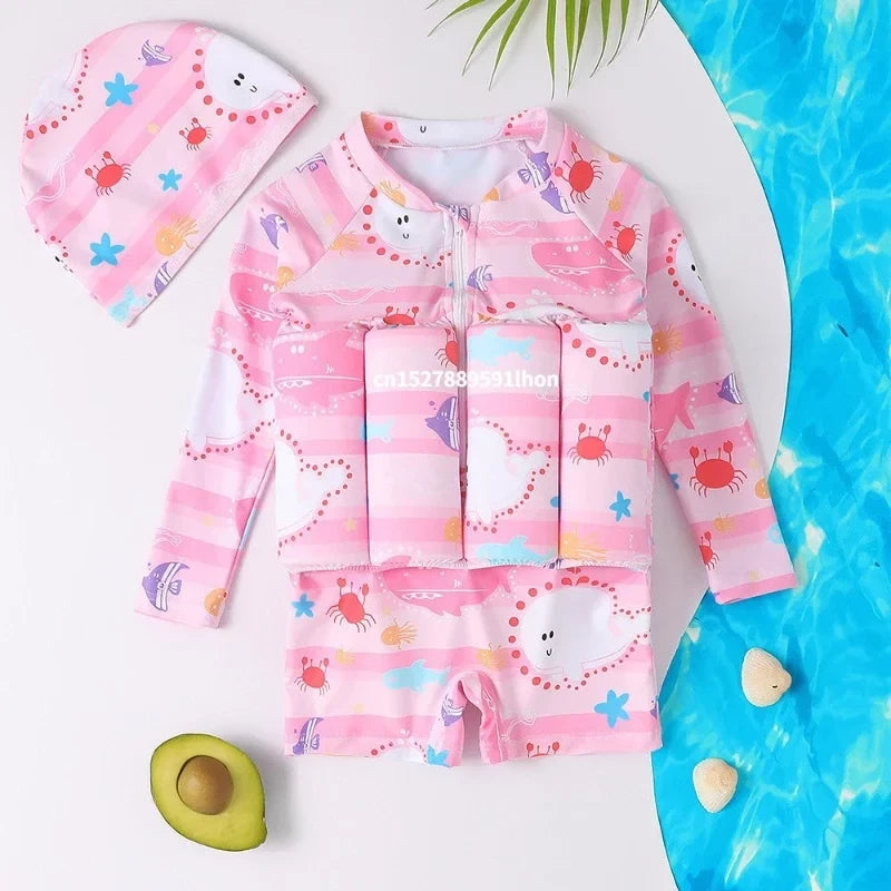 Children Buoyancy One-Piece Swimsuit