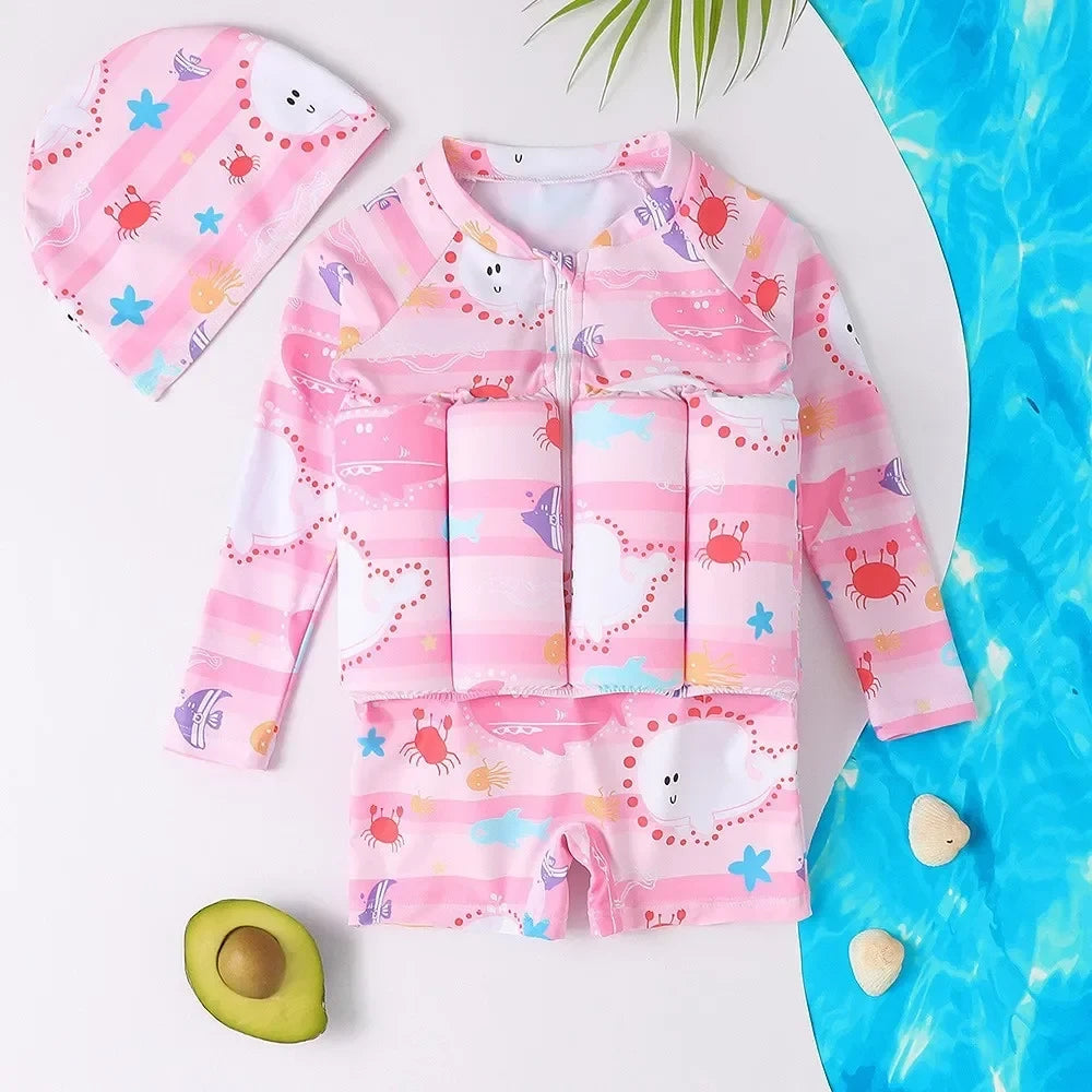 Children Buoyancy One-Piece Swimsuit