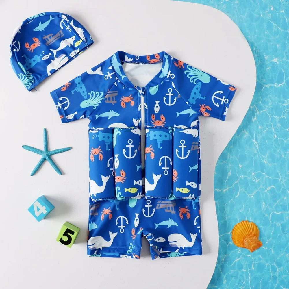 Children Buoyancy One-Piece Swimsuit