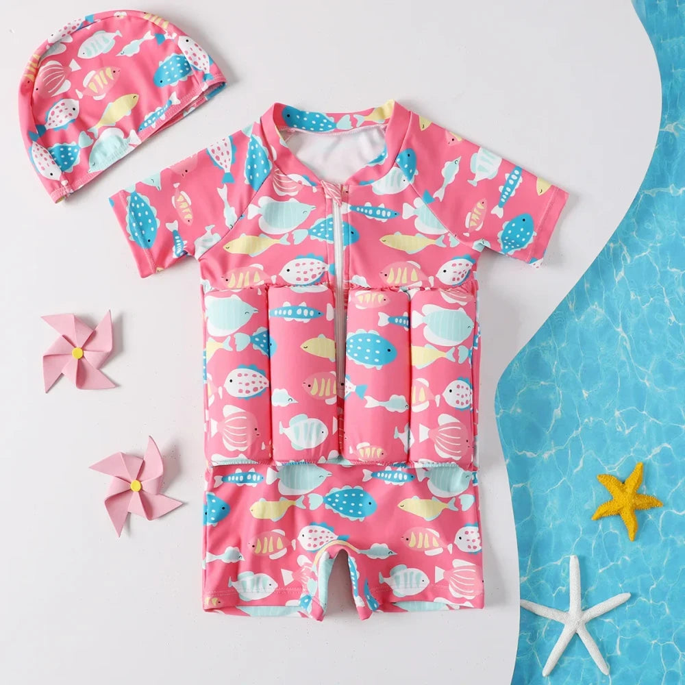 Children Buoyancy One-Piece Swimsuit