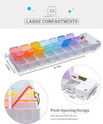 Electronic Weekly Pill Organizer with Alarm
