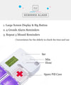 Electronic Weekly Pill Organizer with Alarm