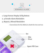 Electronic Weekly Pill Organizer with Alarm