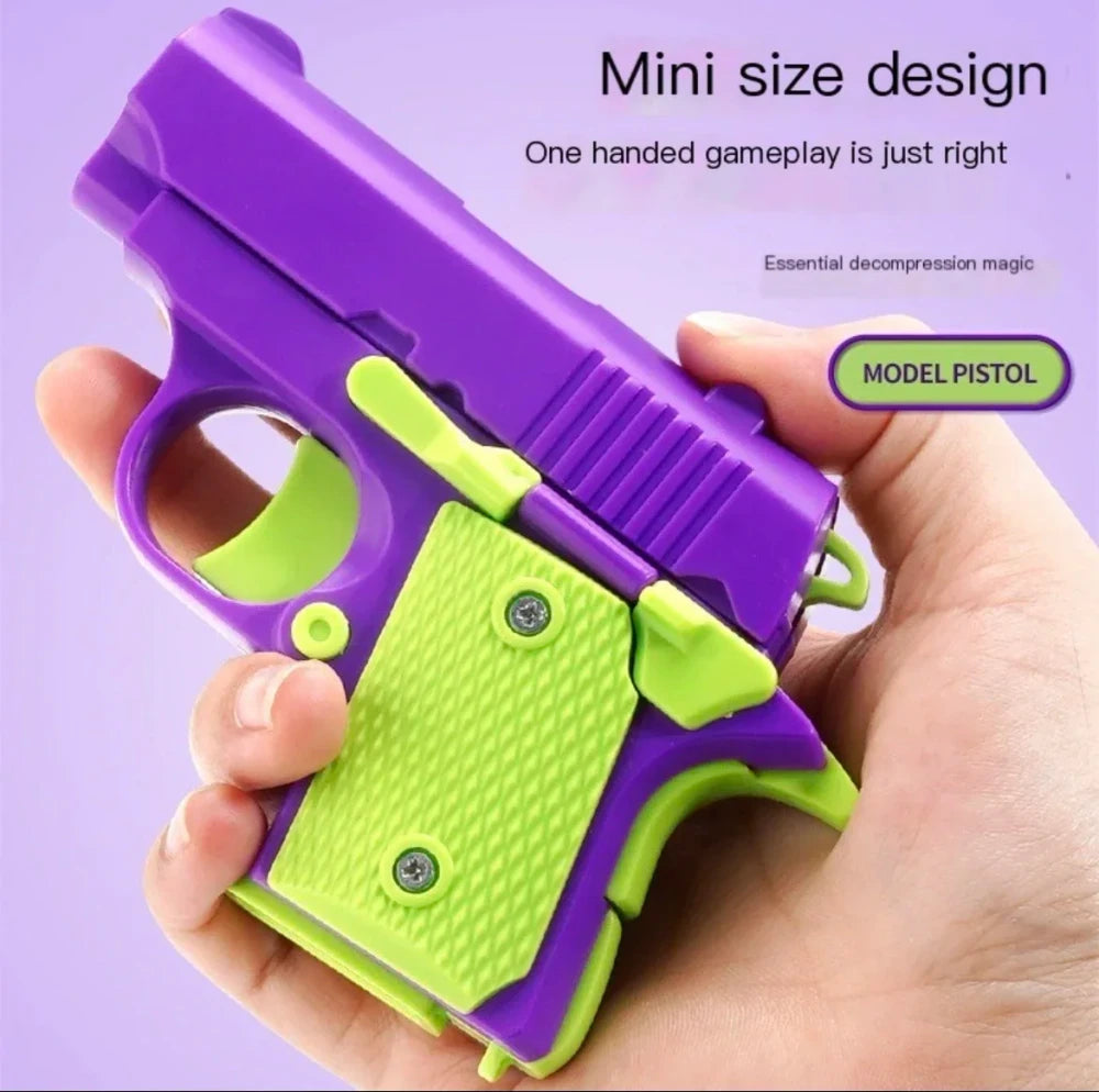 Plastic Mini Gravity Fidget Gun