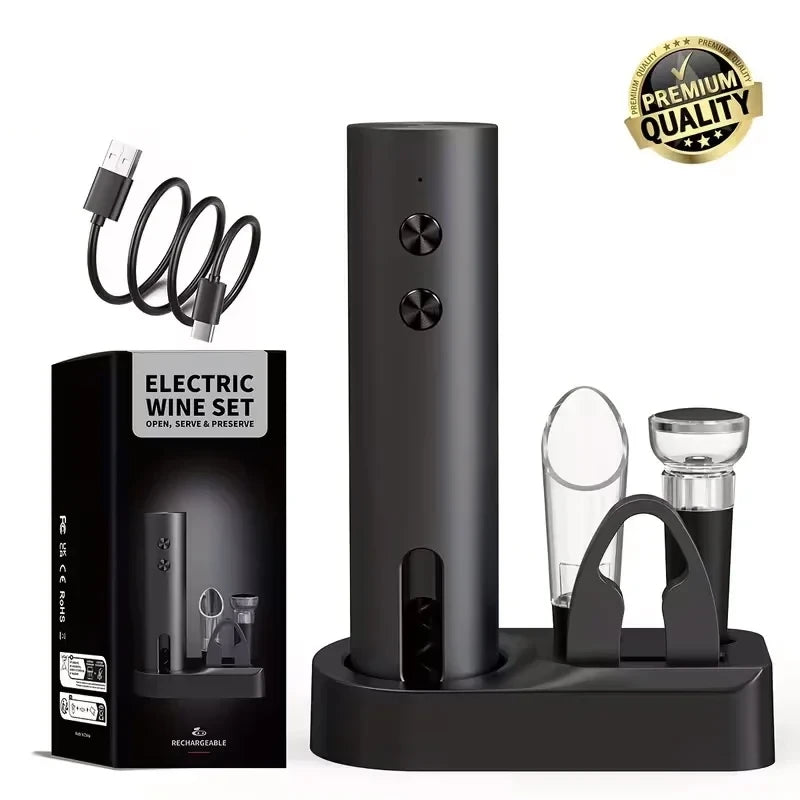 Automatic Electric Wine Opener Set