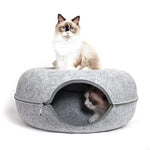 Felt Cat Tunnel Bed with Hideout