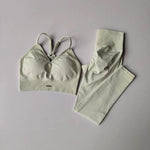 Seamless High-Waisted Yoga Suit