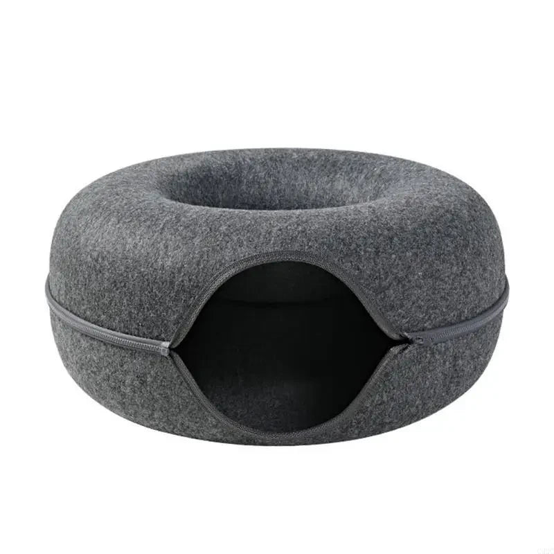 Felt Cat Tunnel Bed with Hideout