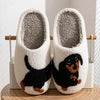 Cartoon Dog Indoor Plush Slippers