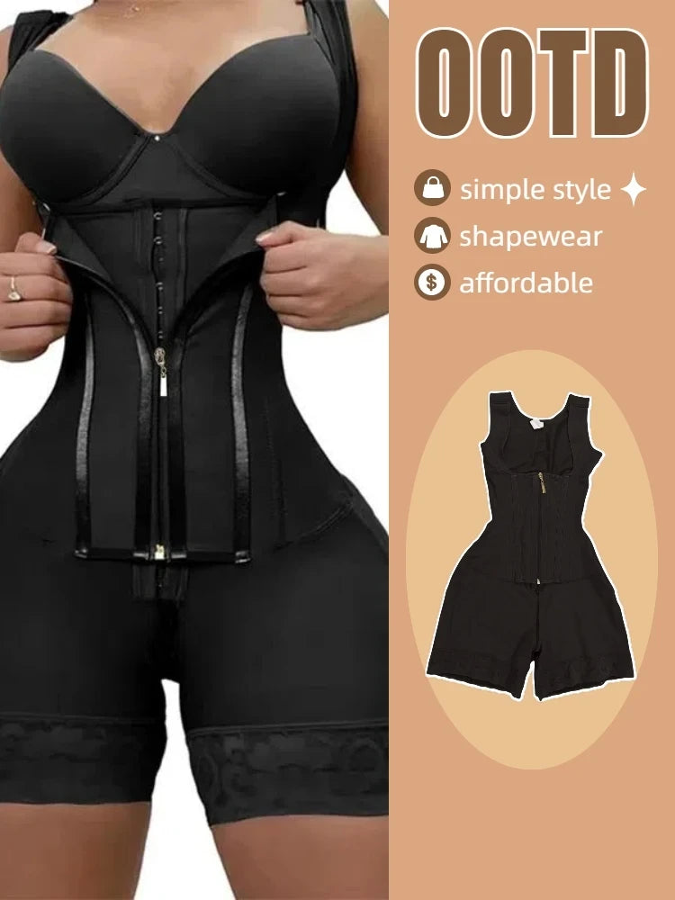 Lace-Trimmed Shapewear Bodysuit
