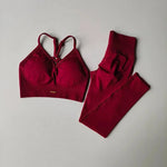 Seamless High-Waisted Yoga Suit