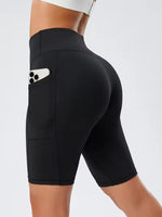 High-Waisted Cycling Shorts with Pockets