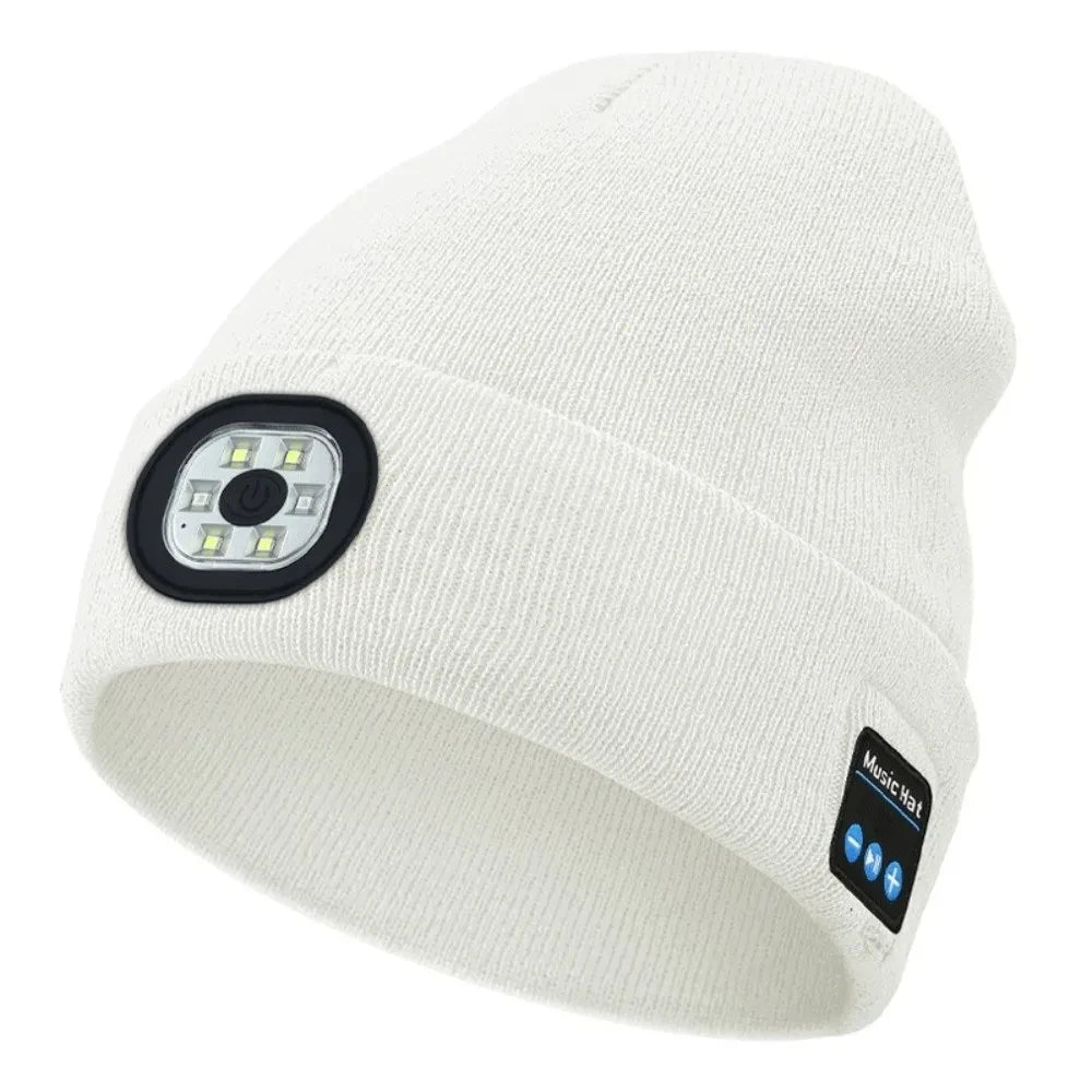 Bluetooth Beanie Hat with LED Light and Speakers